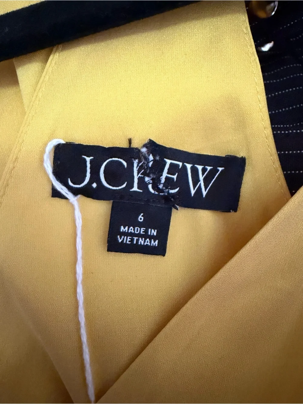 J.Crew Women’s Yellow Wedding Guest Tie Waist Dress. Size: 6